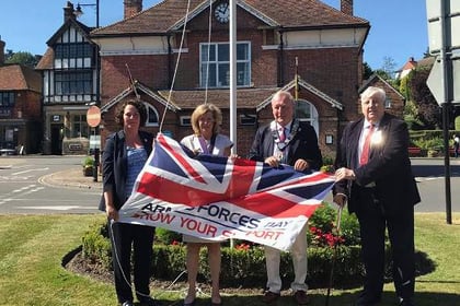 Town council supports Armed Forces week by flying flag