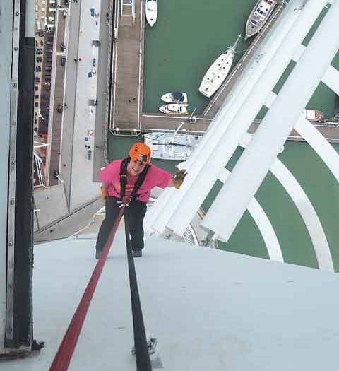 Sign up for Phyllis Tuckwell's last ever Spinnaker Tower abseil