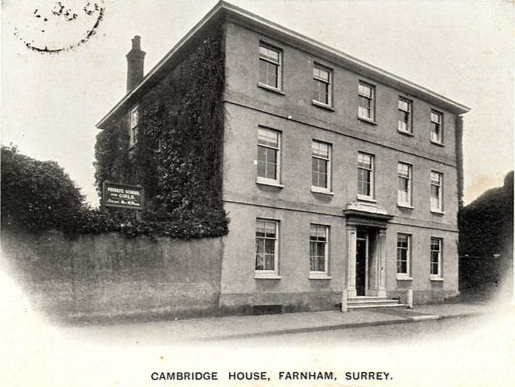 Peeps into the Past: Farnham postcard view of Cambridge House