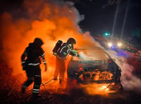 Bordon firefighters put out car blaze