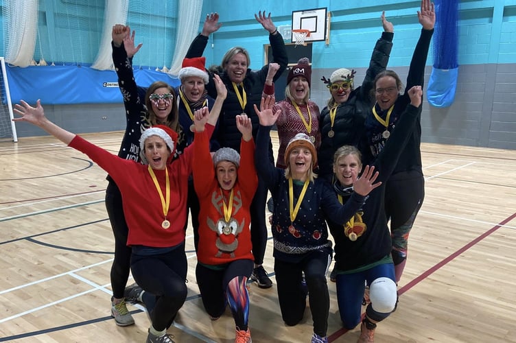 Grayshott Strikers celebrate winning the Surrey SMASH IT indoor softball cricket league