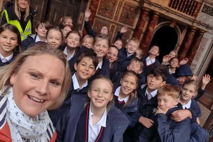 Royal Prep School pupils visit the Globe Theatre in London