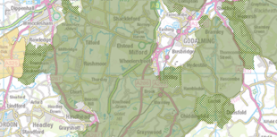 Find out which parts of Waverley could be included in the Surrey Hills