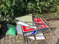 Letter: Council must act on Hampshire's abandoned signs and barriers