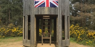 Fort flies Union Flag for coronation at Hogmoor Inclosure in Bordon