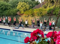 Salute the sun with sunset yoga at Petersfield Open Air Swimming Pool