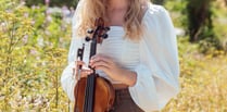 Steep violinist Alexandra Peel plays St Peter's Church in Petersfield