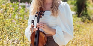 Steep violinist Alexandra Peel plays St Peter's Church in Petersfield