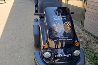 Hogmoor Inclosure in Bordon has a new off-road mobility scooter