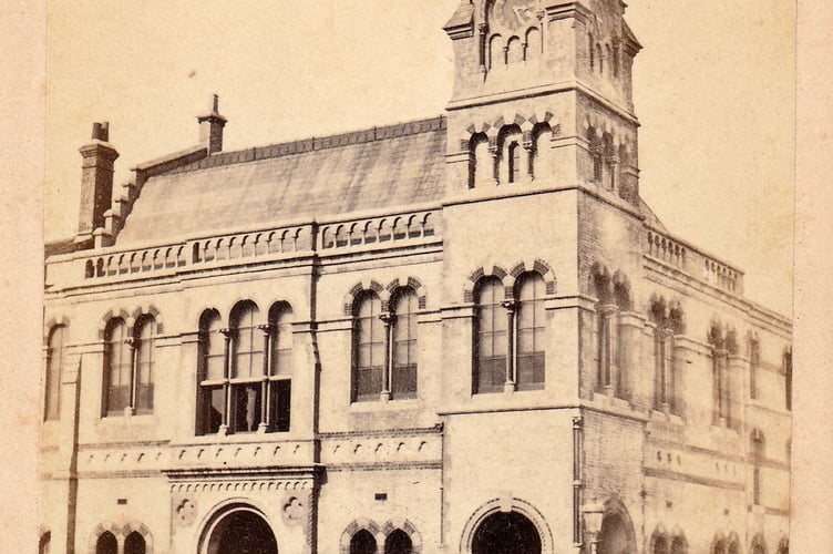 Another view of the former Farnham Town Hall and Corn Exchange in The Borough