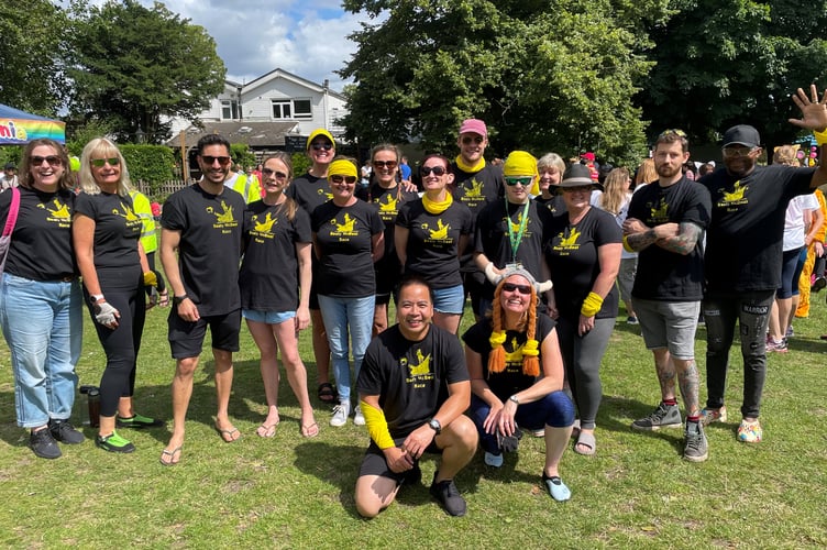 The Holy Cross Hospital Dragon Boat crew