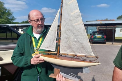 Model yacht built by German POWs among recent repair cafe successes