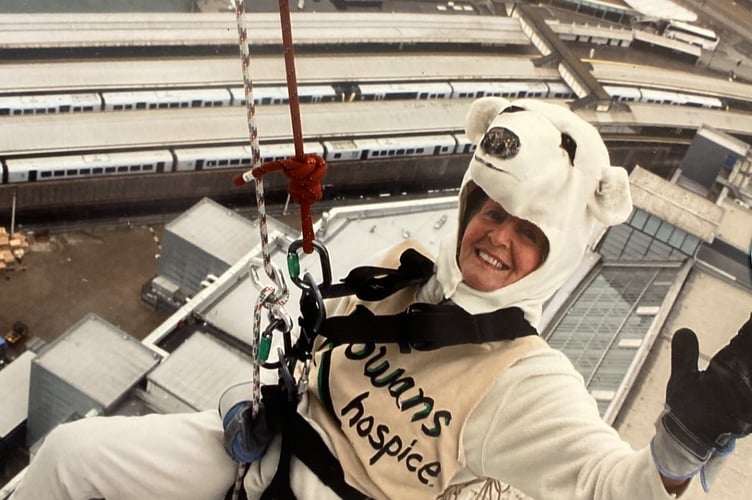 Iris Holt Abseiling