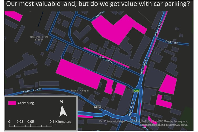 Just think what we could do with all the land taken up by car parks...