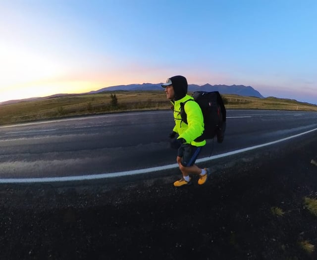 A 740km fundraising run in Iceland cut heartbreakingly short