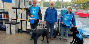 East Hampshire Guide Dogs get pawsome donations at Tesco