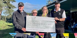 Blackmoor Golf Club hands over £16,000 cheque to sight loss charity