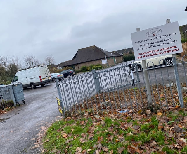 Vandals and vehicles are causing a nuisance at Petersfield pavilion