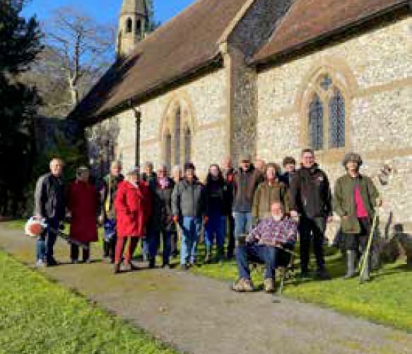 St Johns Church, Langrish, December 2023.