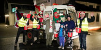 Santa's Sleigh tour of Farnham raises £4,000 for the Foodbank