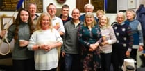 Katherine rings in the New Year for Petersfield with St Peter's pals