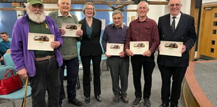 Watercress Line gives certificates for 50 years of volunteering