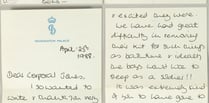 Handwritten Princess Diana letter to be sold at Haslemere auction