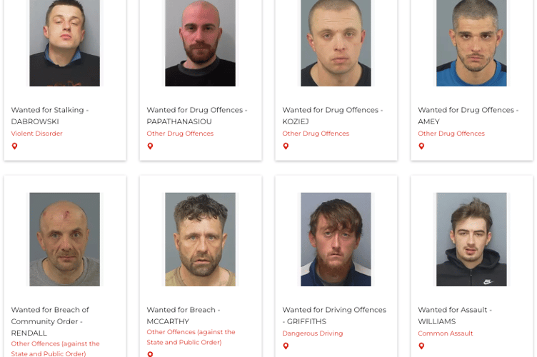 Crimestoppers has uploaded a gallery of Hampshire's Most Wanted to its website https://crimestoppers-uk.org/give-information/most-wanted