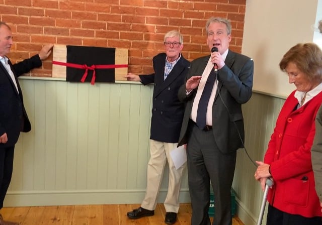 MP opens refurbished village hall