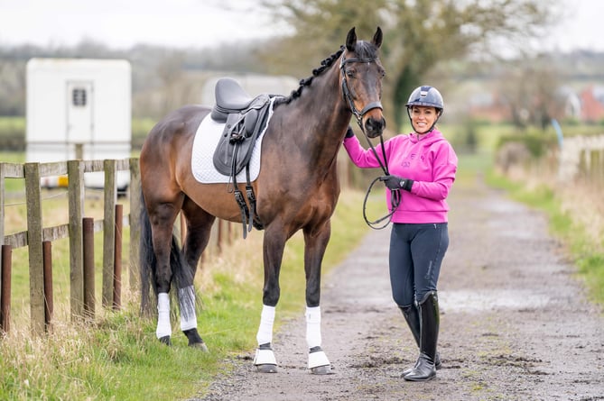 Poppy with her owner Lizzie Burford