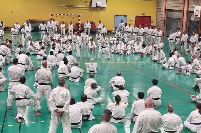 Grandmaster Otsuka III teaching the attendees