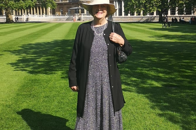 Pauline at the garden party 