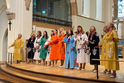 Dancing in the aisles as Ukrainian choir dazzle at church fundraiser