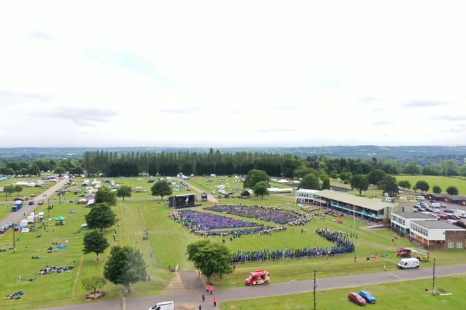 Thousands of Scouts and Guides descend on Ardingly in West Sussex for the 40th Scoutabout