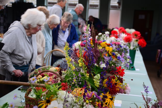 The mixed flower class at Liphook's Horticultural Show