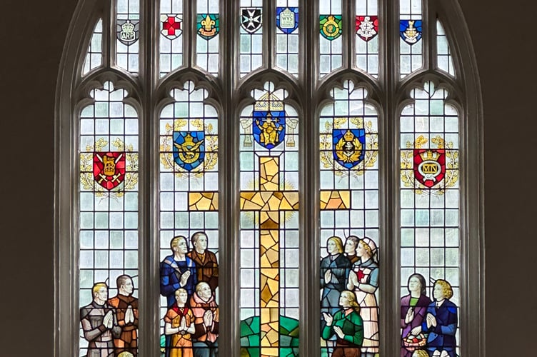 East Window at Midhurst Parish Church, installed in 1949 Credit Cristina Pons