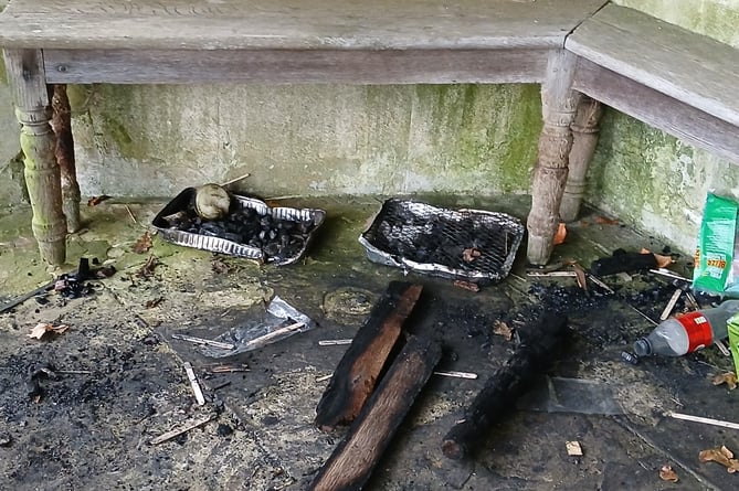 A callous BBQ has damaged a beloved feature of the museum