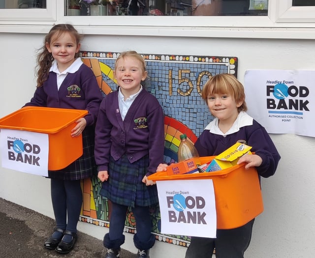 Scouts and schoolkids give helping hand to foodbank