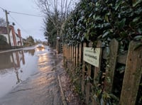 Villagers' 'No Fishing' sign shows reel frustration with flooding