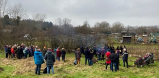 VIDEO: Locals celebrate wassailing at Petersfield Community Garden 