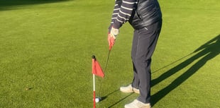 Petersfield Golf Club's green becomes setting for light-hearted moment