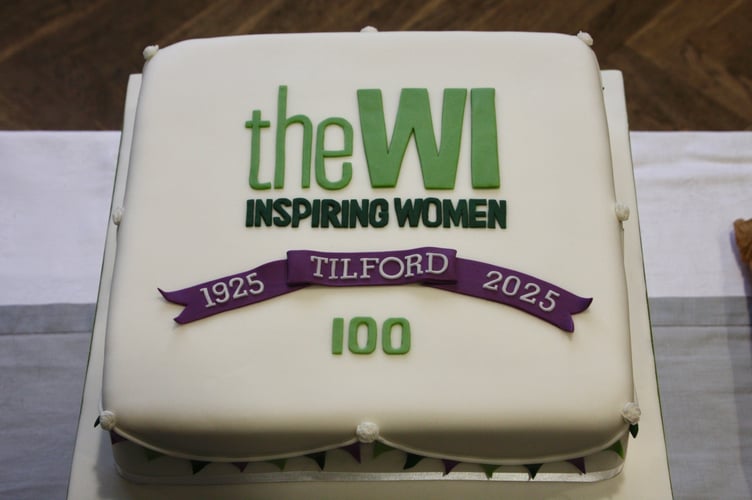 Tilford WI Centenary Cake