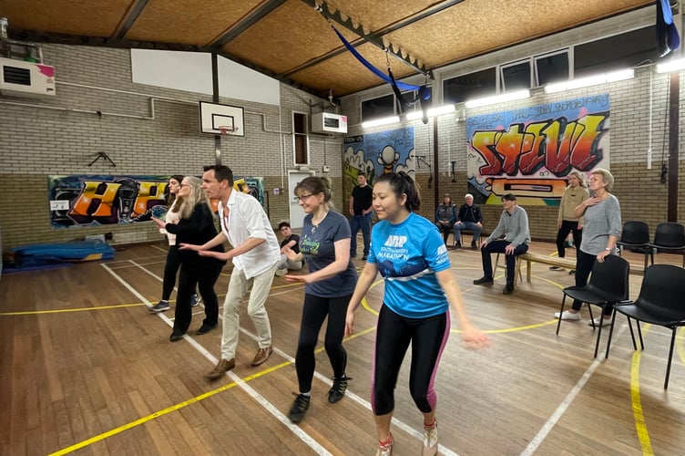 The Haslemere Players rehearsing Kiss Me Kate!